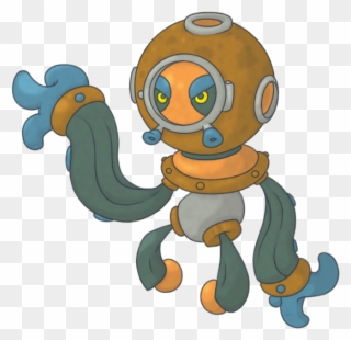 Deep Diving Octopus By Pixel Pete On - Deep Sea Diver Fakemon Clipart