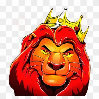 Bleed Area May Not Be Visible - Simba With A Crown Clipart