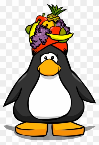 Fruit Headdress Pc - Penguin With Top Hat Clipart