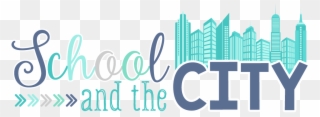 School And The City - City Words Clipart