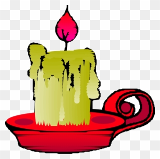 Burning Candle Clip Art - Candle Clip Art - Png Download