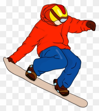 Snowboarder Drawing Cartoon - Cartoon Snowboarder Clipart