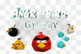 Low Poly Angry Birds Clipart