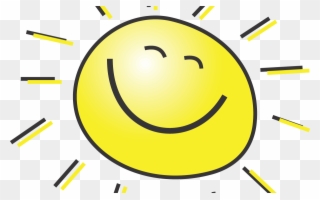 Happy Smiling Sun - Sunny Face Clipart
