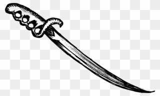 Drawn Sword Cool - Sword Pictures To Drawing Clipart