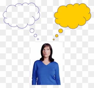 Picture Freeuse Library Person Thinking With Thought - People With Thinking Bubbles Clipart