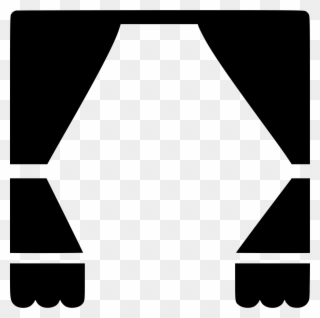 Curtain Clipart Svg - Curtain Icon - Png Download