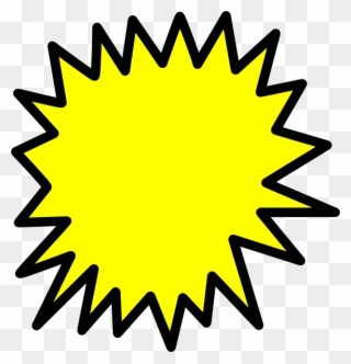 Clip Arts Related To - Yellow Starburst Clip Art - Png Download