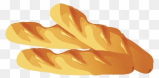 Baguette - Cartoon Baguette Clipart