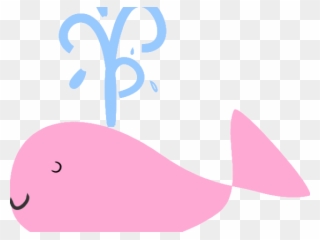 Small Clipart Whale - Pink Whale Clip Art - Png Download