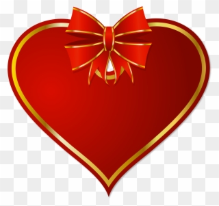 Clip Art Free Christmas Heart Clipart - Red Christmas Heart Png Transparent Png