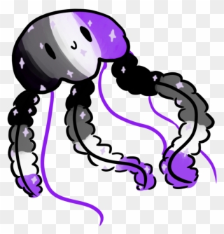 Jellyfish Clipart Ace - Asexual Jellyfish - Png Download