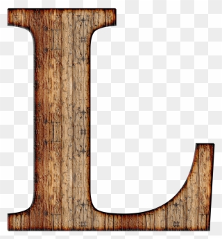 Wooden Capital Letter L - Letter L In Wood Clipart