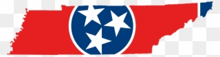 Tennessee Outline With Flag Clipart