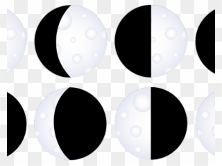 Moon Phases Cliparts - Circle - Png Download