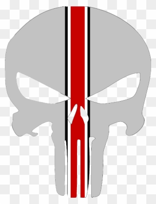 Skull Buck Eye Stripe Image - Punisher Skull Clipart