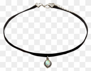 Faux Crystal Black Necklaces - Necklace Clipart