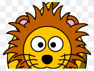 Golden Clipart Animated - Lion Head Clipart Png Transparent Png