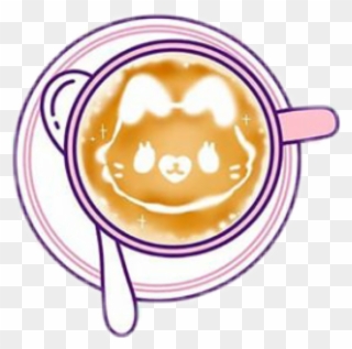 Coffee Catachino Capachino Cat Chibi Simplefreetoedit - Optometry Clipart