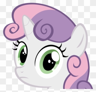 But The Bolts Daryl Shoots Would Kill Him, Not Tranquilize - Sweetie Belle My Little Pony Face Clipart