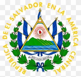 Coat Of Arms Of El Salvador - El Salvador Flag Clipart