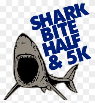 Shark Bite Half Marathon & 5k - Shark Bite Half Marathon & 5k Clipart