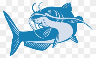 Proud Clipart Fishing - Cat Fish Jumping - Png Download