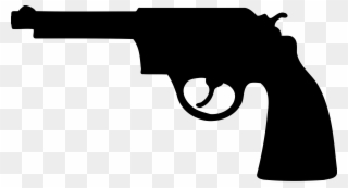 Big Image - Revolver Silhouette Clipart