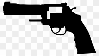 Big Image - Smith And Wesson Revolver Silhouette Clipart
