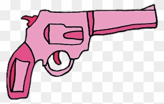 Report Abuse - Transparent Pink Gun Clipart