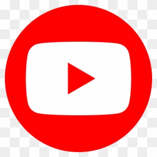 Youtube Red Circle - Circle Youtube Logo Png Clipart
