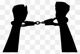 Handcuffs Crime Clip Art Fashion Accessory Neck - Hands In Handcuffs Png Transparent Png