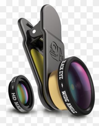 Vector Stock Clip Lens Extra - Black Eye Hd Wide Angle - Png Download