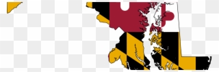 Md Handgun Safety Course - Maryland State With Flag Clipart