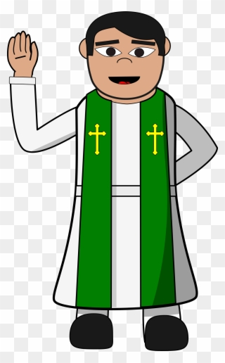 Following The Verbal Announcement, We Would Like To - Clipart Picture Of Priest - Png Download