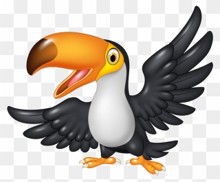 Toucan Clipart Zoo - Cartoon Birds - Png Download