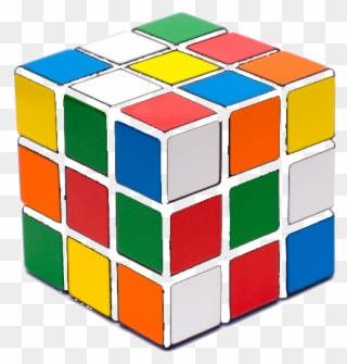The Squares Were Then Edited, Resized And Angled Accordingly - Rubik Icon Minimalist Clipart