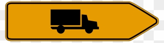Germany, Direction Trucks Road Sign Germany Traffic - Direction Road Sign Clipart