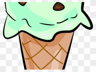 Ice Clipart Creal - Mint Chocolate Chip Ice Cream Clip Art - Png Download