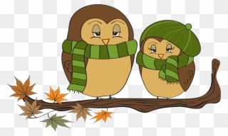 Autumn Equinox - Owl Fall Clip Art - Png Download