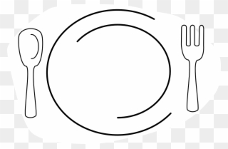 Spoon Clipart Sendok - Free Food Clip Art Black And White - Png Download