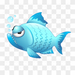 Pictures Of Fish Cartoon - Cartoon Grumpy Fish Clipart