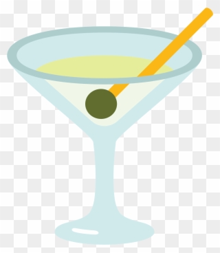 Cocktail Clipart Martini - Cocktail Emoji Svg - Png Download
