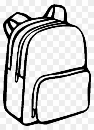 Svg Library Download Collection Of Free Backpack Drawing - Bag Coloring Pages Clipart