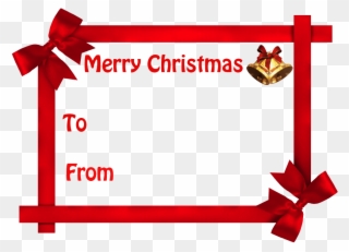 Christmas Crackers Transparent Image ~ Free Png Images - Christmas Gift Tag Png Clipart