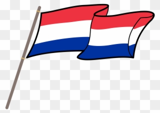 Netherlands, Netherlands, Flag, Graphics - French Flag On Stick Clipart - Png Download