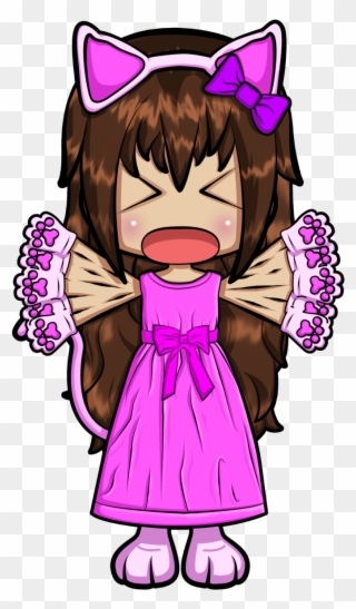 Girl Screaming Png - Drawing Clipart