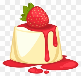 Dessert Clipart - 1 - 0 - Parfait Dessert Sweetness - Cartoon Strawberry Desserts - Png Download