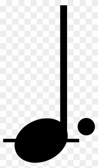 Filedotted Quarter Note - Dotted Quarter Note Clipart