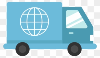 Open - Truck Flat Icon Png Clipart